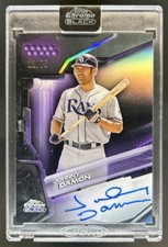 2026 Topps Chrome Black Johnny Damon Auto Autograph Purple Refractor #/75 Rays