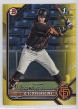 2022 Bowman Prospects Yellow Border 54/75 Diego Velasquez #BP-110 2s2