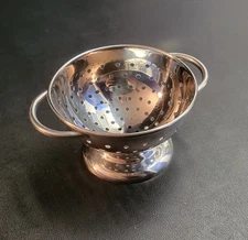 Vintage Small Kitchen Strainer with Handles - 3.25 Inches Diameter - Preowned