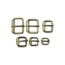 Roller Buckles, Regular  Heavy Duty, 1/2" to 1 1/2", in Brushed Antique