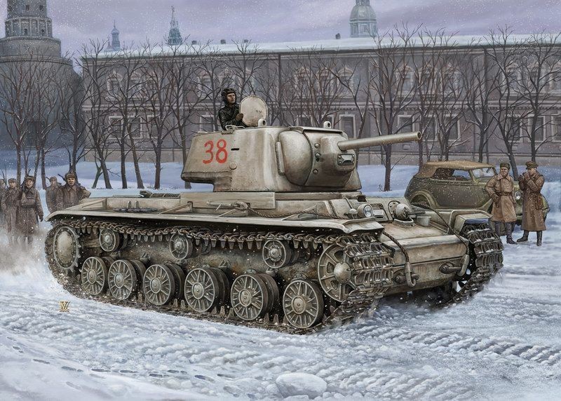 Hobbyboss 84814 - 1:48 Russian KV-1's Ehkranami Tank- New