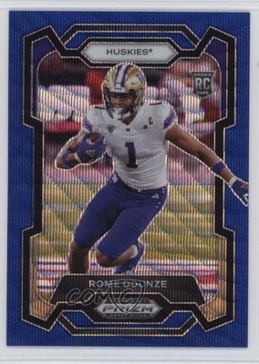 2024 Panini Prizm Draft Picks Blue Wave 171/249 Rome Odunze #111 Rookie RC 1s4u