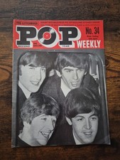 Pop Weekly Magazine The Beatles Second Series 18/04/1964 No. 34