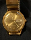 Vintage Timex Day Date Mechanical Watch FOR PARTS OR REPAIR Detached Second Hand