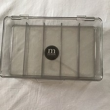 mDesign Clear Plastic Hinged 5 -Part Organizer NWT