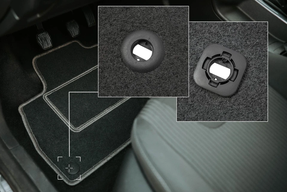 Alfombrillas de terciopelo para Honda Insight II año 2009-2014 4 piezas alfombrillas de ajuste - Imagen 3 de 4