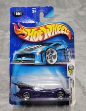 Hot Wheels 2004 First Editions Batmobile 001/100 Chrome Base Purple B3540 MOC