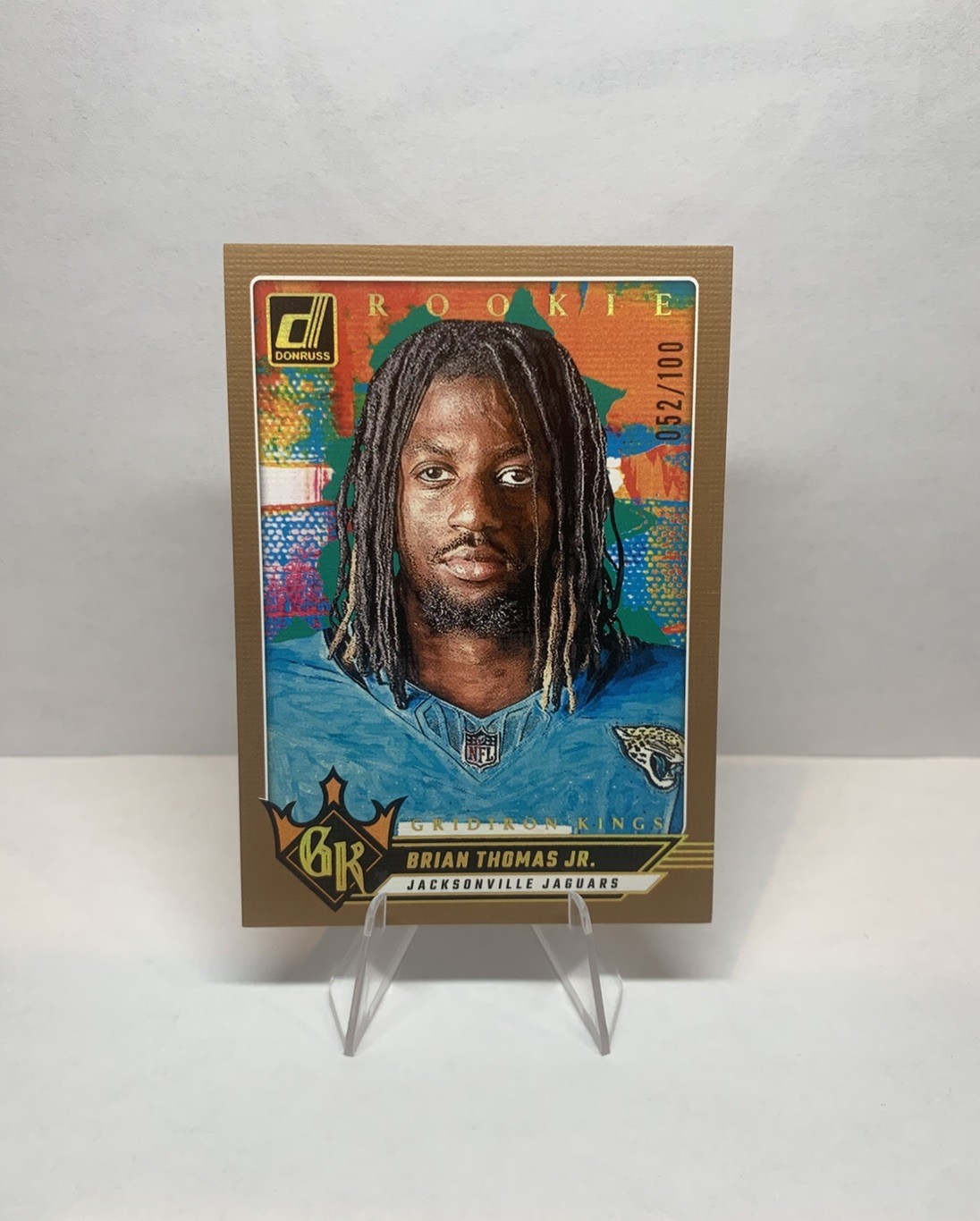 2024 Donruss #8 Brian Thomas Jr. Rookie Gridiron Kings Studio Series #/100 Jags