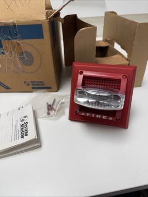 System Sensor SP1R/241575/ADA Wall-Mount Fire Alarm Speaker/Strobe Red 24v 15/75