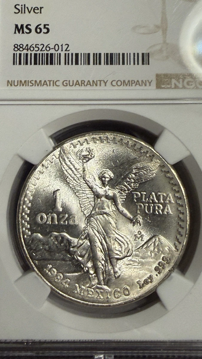 Mexican Libertad 1 oz Precious Metal Content per Unit 1984 Silver