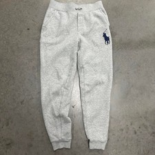 Gray Polo Ralph Lauren big horse sweatpants Size L 14-16