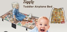 ZiggLo Airplane Seat Extender for Kids Multicolor Animals