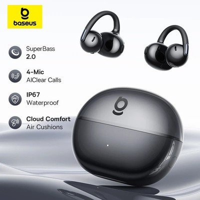 Baseus Bowie MC2 AIR Clip-on TWS Earbuds Ear Clips Wireless Earphones Bluetooth 