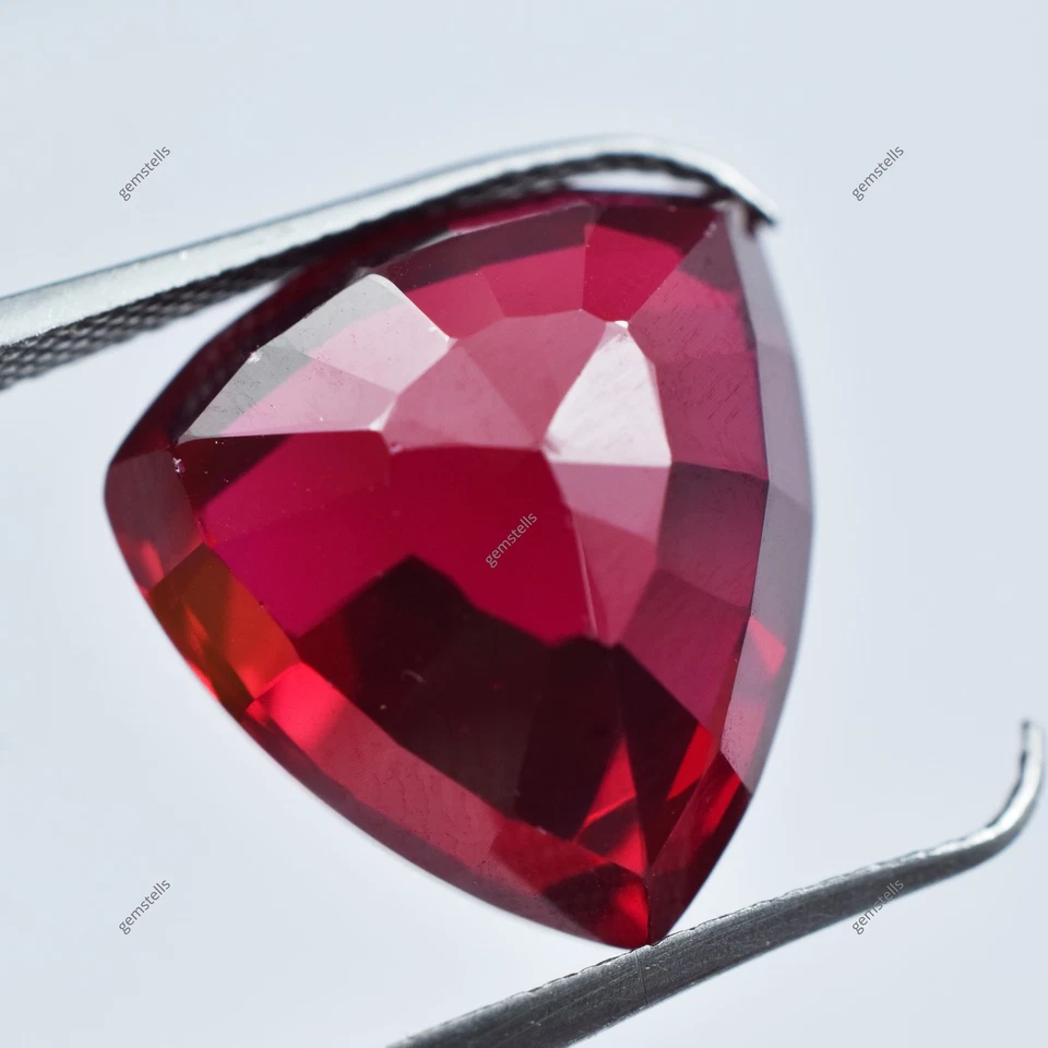 15.70 Carat Natural Trillion Cut Red Ruby CERTIFIED Loose Gemstone - Image 3 of 4