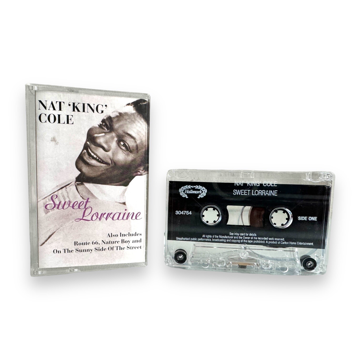 NAT KING COLE AUDIO TAPE CASSETTE SWEET LORRAINE Compilation 1996 Jazz Album