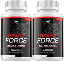 (2 Pack) Beast Force for Men Capsules – BeastForce Vitamin Complex Pills, Energy