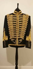 Men  s Napoleonic Hussar Jacket Military Uniform Tunic Pelisse Jimi Hendrix Style