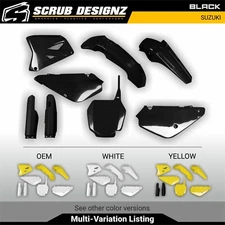 UFO Restyle Suzuki RM85 2002-2024 Plastic kit + fork guards