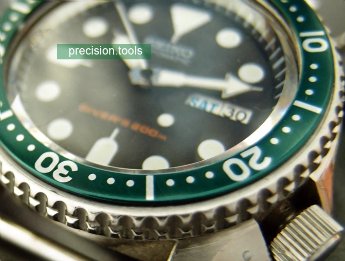 Dark Green Color Replacement Bezel Insert For 6309 7040 7548 SKX 007 Spare Parts