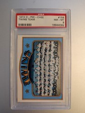 1972 O-Pee-Chee - #156 Minnesota Twins PSA 8