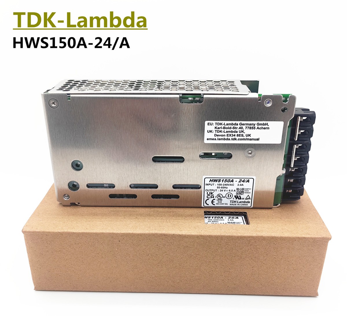 1pcs HWS150A-24/A TDK-Lambda switching power supply 24V 6.5A 