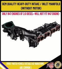 INTAKE INLET MANIFOLD FO BMW 2.0 B47 1' 2' 3' 4' 5' SERIES X3 X4 X5 11618513655