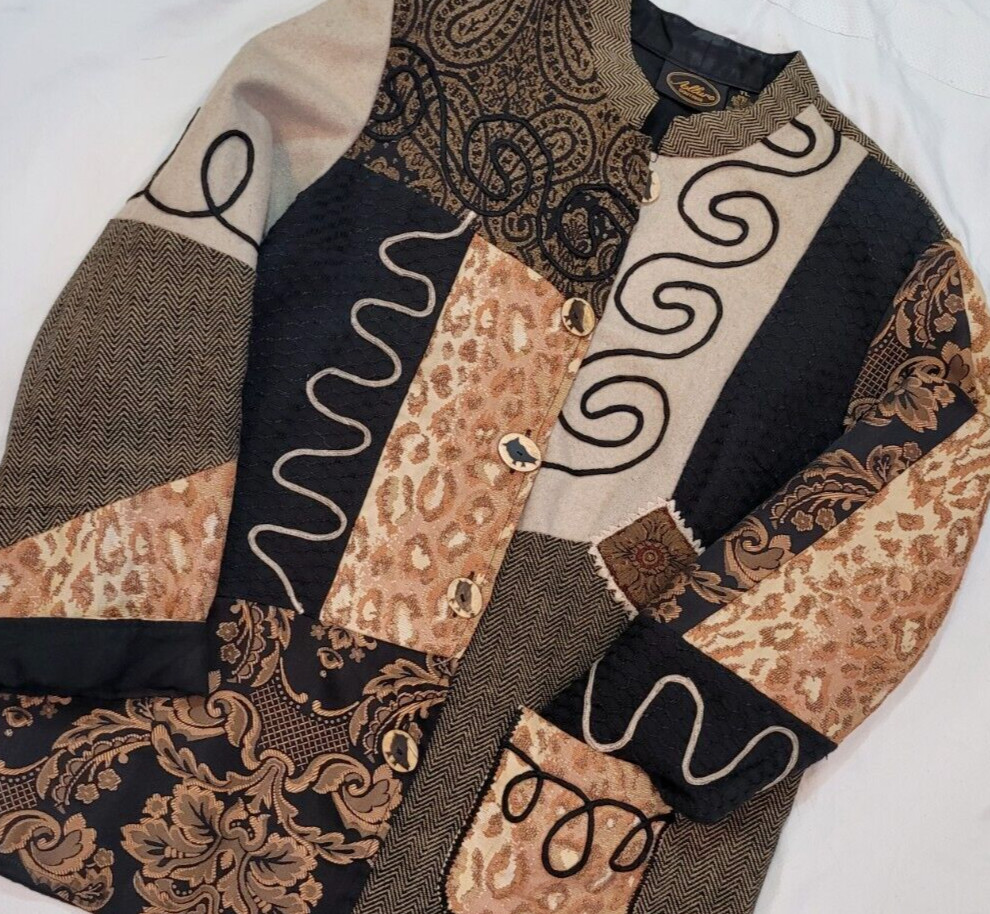 ALLURE Boutique patchwork jacket size TL Tall Lar… - image 1