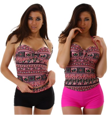  Damen Push Up Monokini Tankini  Beachwear Bademode Badeanzug Bikini