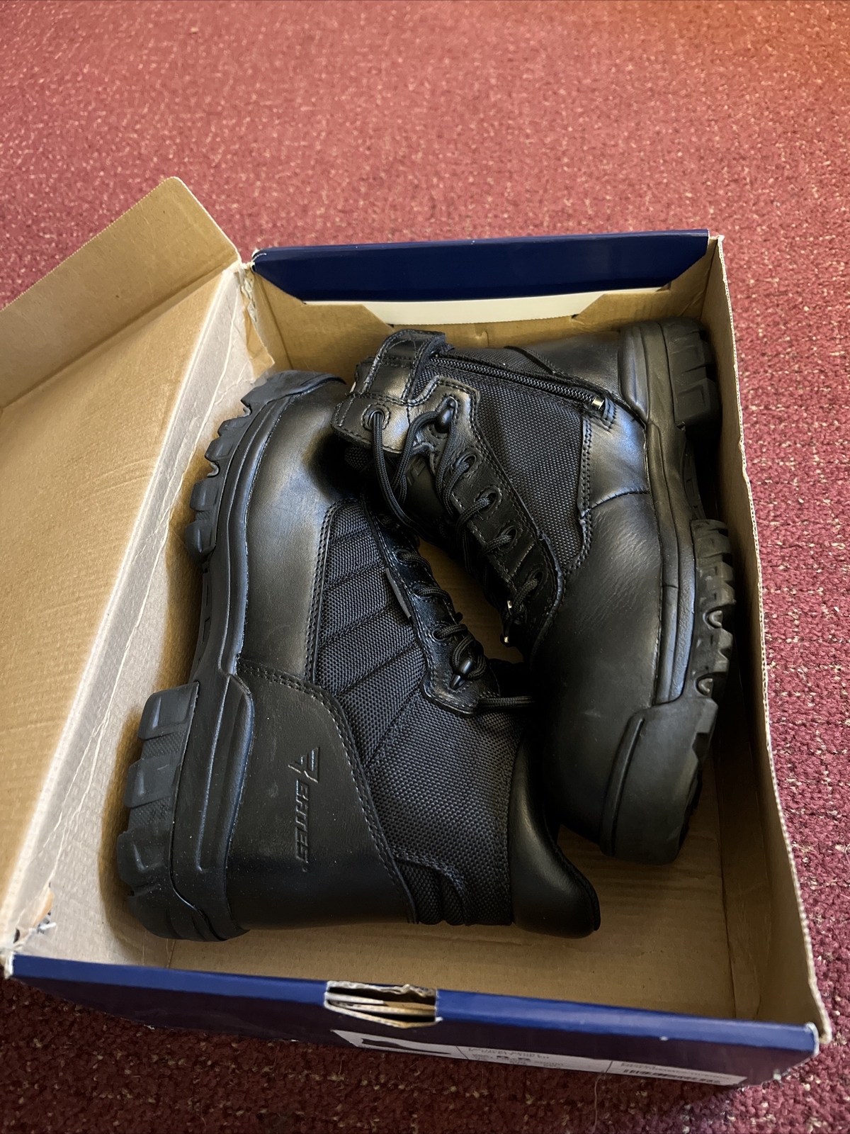 Men's Bates UltraLites 5" Tactical Sport Boots Side Zip Toe Black