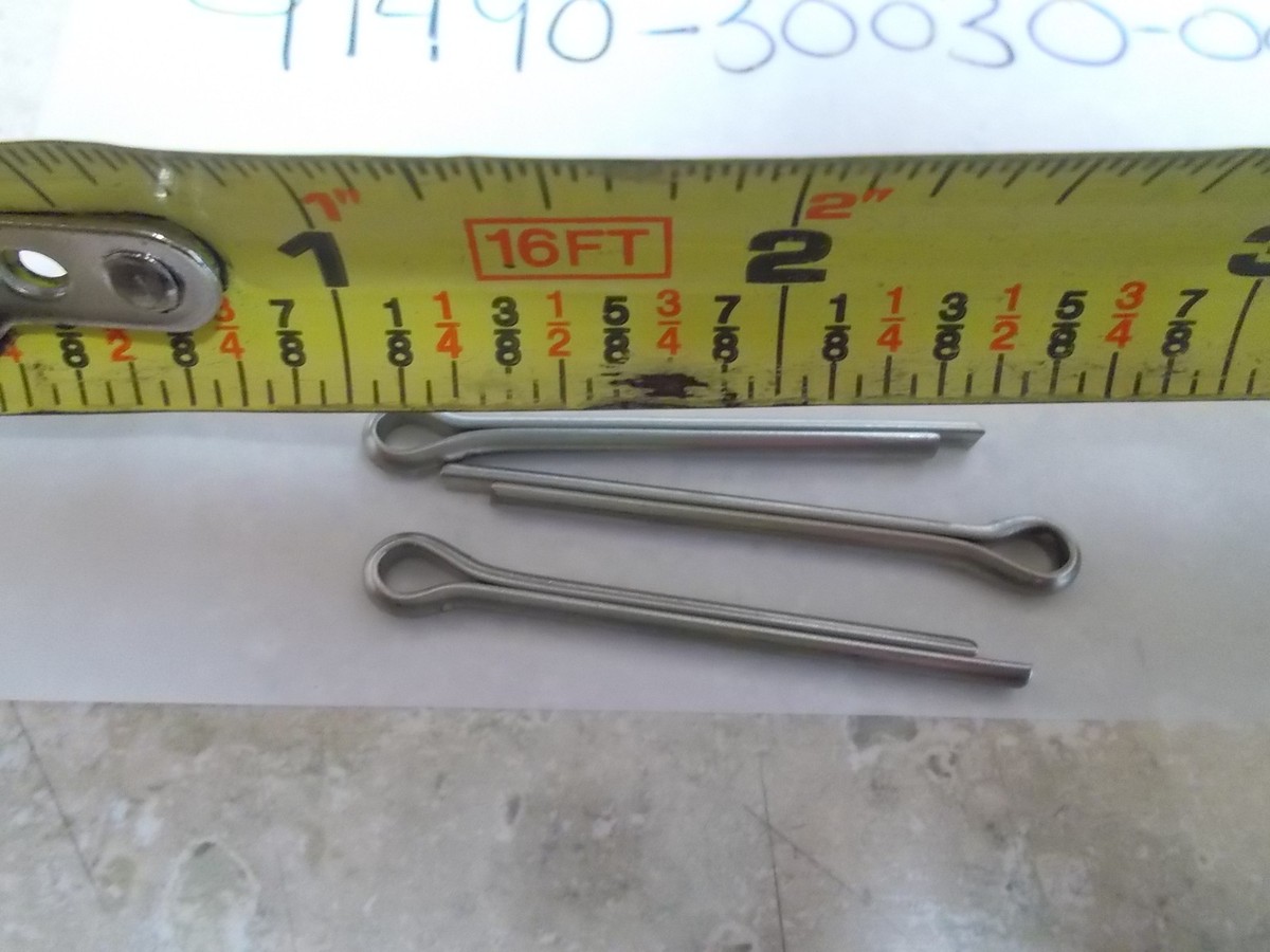 NOS OEM Yamaha Cotter Pin (3 Pack) 1995-2009 YXR45 XV250 91490