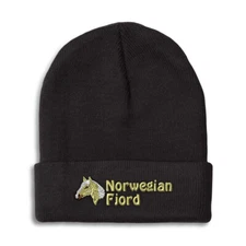 Beanies for Men Norwegian Fjord Winter Hats for Women Acrylic Skull Cap 1 Size