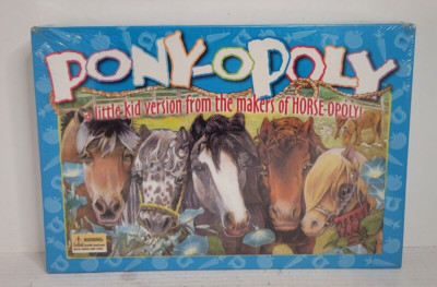 Pony-opoly Board Game Monopoly Pony Edition Late for The Sky Brand New Fast Ship