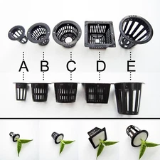 10pcs Mesh Pot Net Cup Basket Hydroponic Aeroponic Plant Grow Clone Kit Hanging
