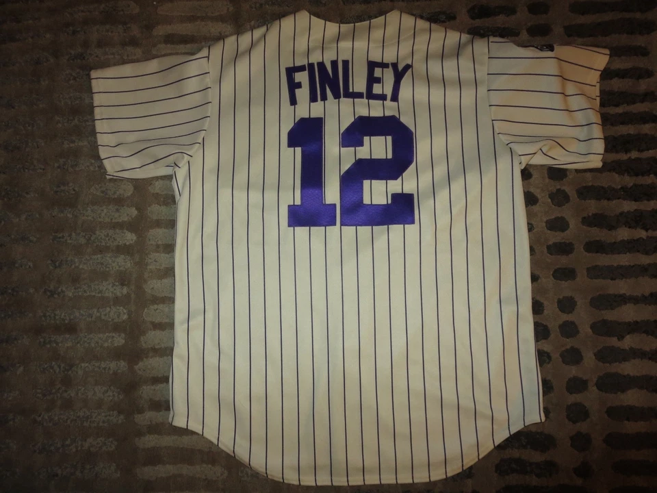 Steve Finley #12 Arizona Diamondbacks 2001 World Series Majestic Jersey LG L  - Image 2 of 4