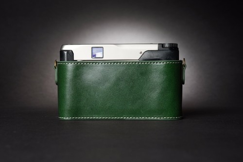 Genuine Real Leather Half Camera Case Bag Cover para Contax TVS ii Film Camera - Imagen 21 de 34