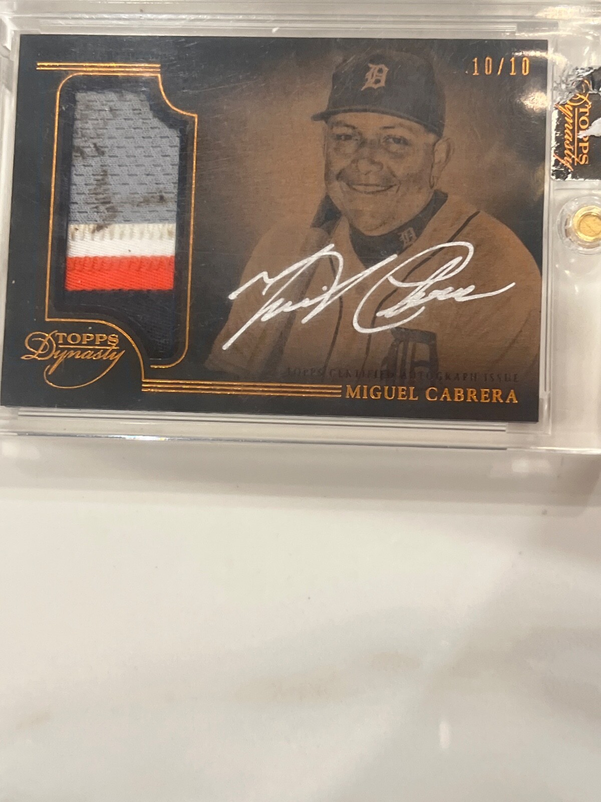 Miguel Cabrera 2014 Topps Dynasty #APMC2 Gold Ink /1 Price Guide 