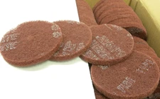 10 Scotch-Brite 4”x1/4” Very Fine Aluminum Oxide HS High Strength Deburring Disc