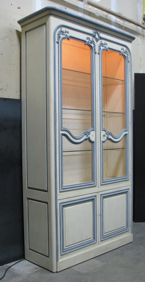 Muebles de panadero vintage pintados Luis XV estilo provincial exhibición Mfg. #3858,5 Foto 2 de 4