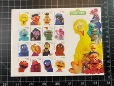 USPS 'Sesame Street' Forever Postage Stamps, Full Sheet of 16