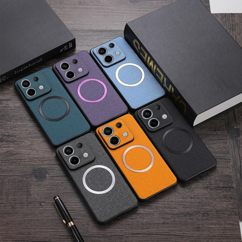 For Xiaomi Redmi Note 13 Pro 13 Pro 5G Magnetic Cloth Pattern TPU