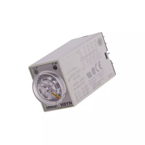 H3YN-4 AC100-120 Time Relay 0.1s-10min 4PDT 250VAC/3A 100-120VAC Socket IP40 OMR