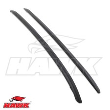 BLACK ALUMINIUM ROOF RAILS RACK PAIR OE STYLE FOR PORSCHE MACAN MK1 2014-2021