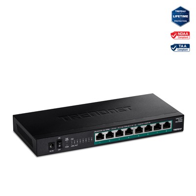TRENDnet TPE-TG380, 8-Port Unmanaged 2.5G PoE+ Switch