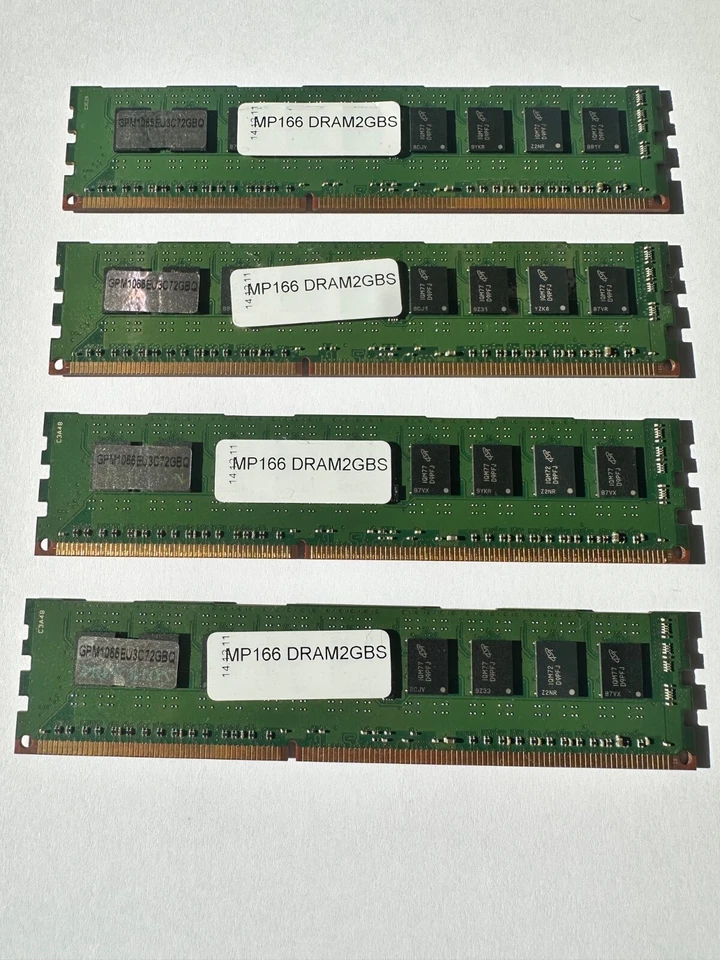 8GB 4x 2GB DDR3 RAM 2Rx8 ECC PC3-10600E 1333 MHz Micron Apple Mac Pro 5.1 - Image 3 of 4