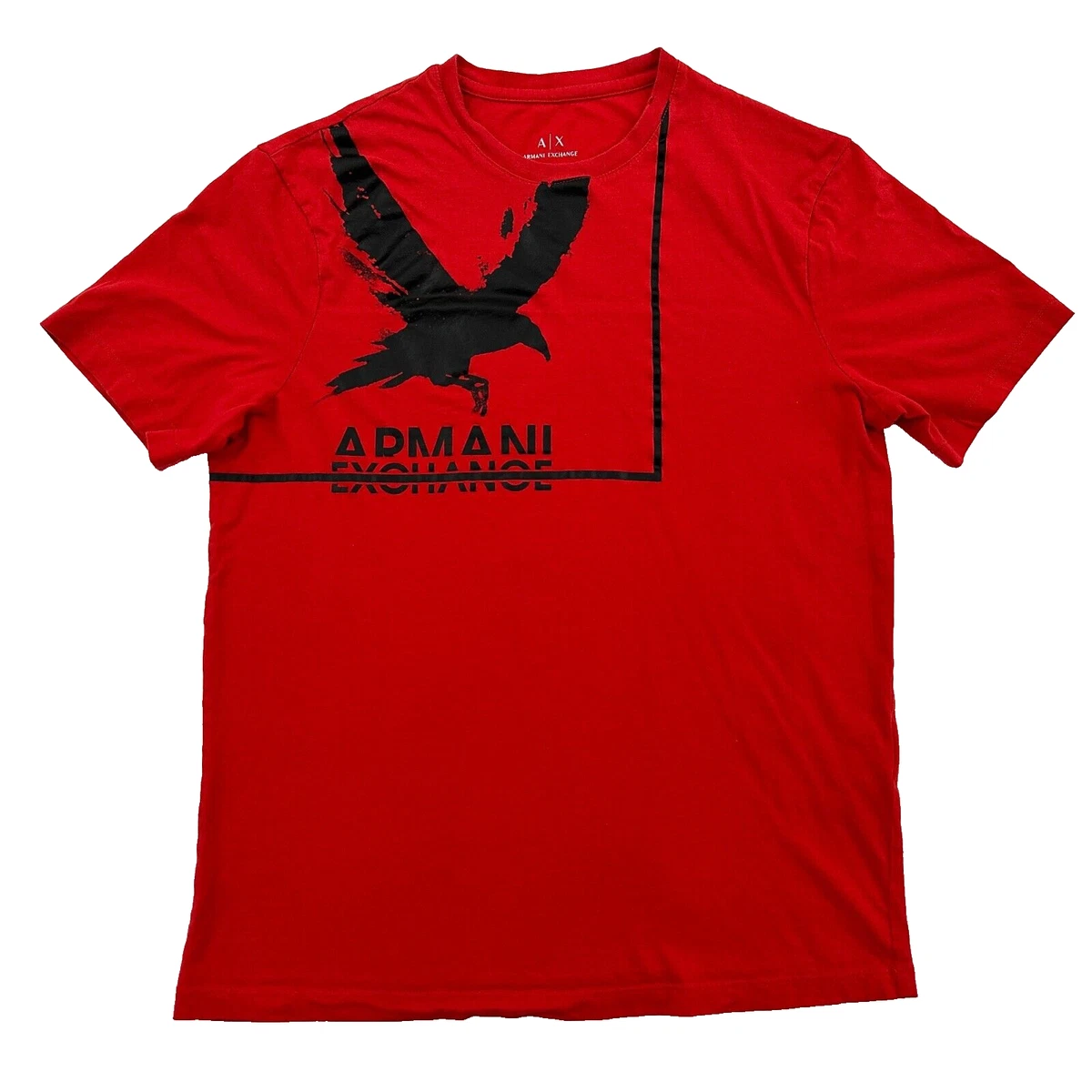 Black and red armani exchange shirt 2025