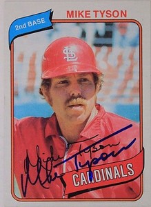 MIKE TYSON Cardinals Cubs Autograph 1980 TOPPS # 486 Signed Card 16E | eBay