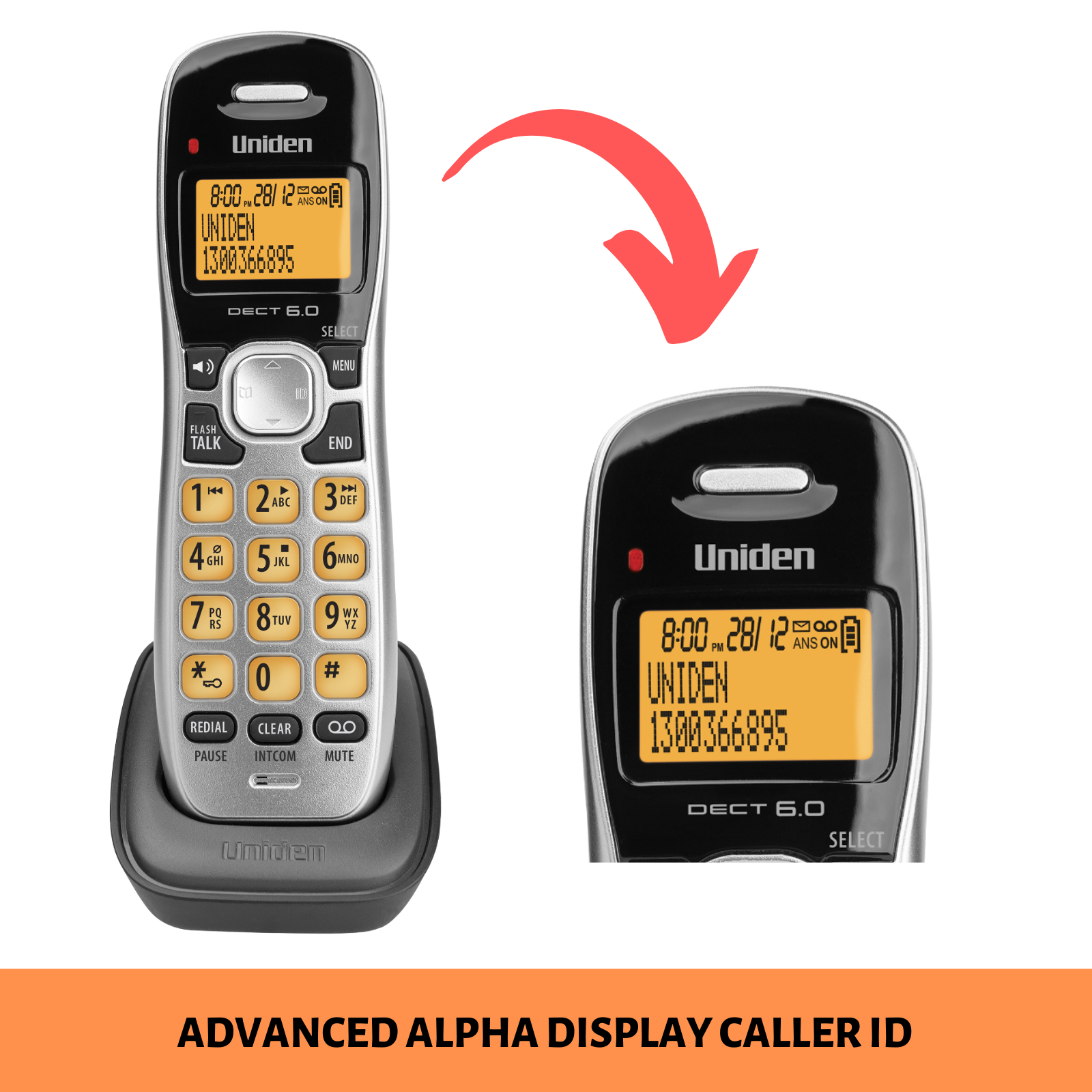 NBN Cordless Phone 3 Handset Home Office Answering Machine Telephone