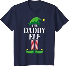 Daddy Elf Matching Family Group Christmas Party Youth Unisex T-shirt