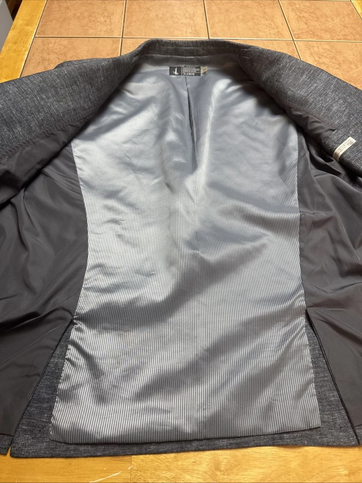 Howe Creative Workforce Sz L 42R Cotton Linen Heather Gray Unstructured Jacket - Image 4 of 4