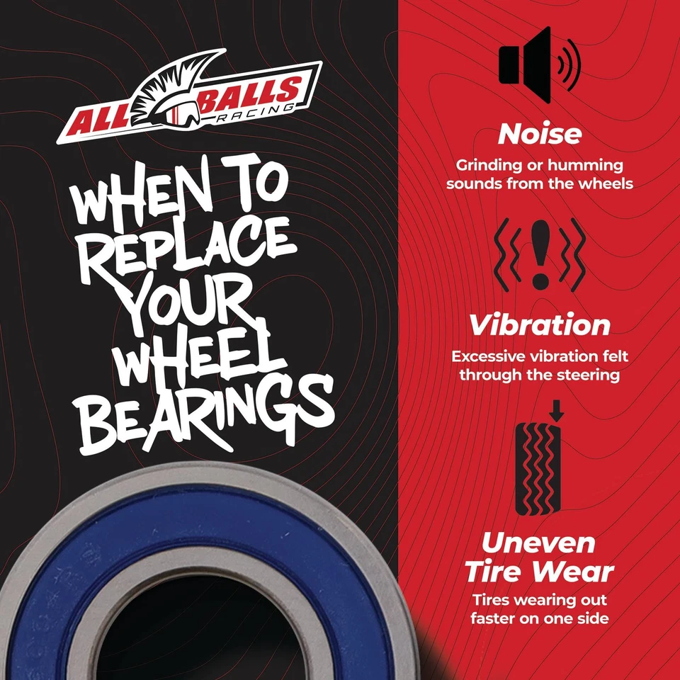 All Balls Rear Wheel Bearing Seal Kit For Kawasaki KDX200 89-06 KDX220 97-05 Foto 3 de 4